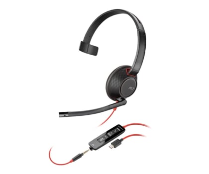 Słuchawki biurowe, callcenter Poly Blackwire C5210 USB-A/USB-C